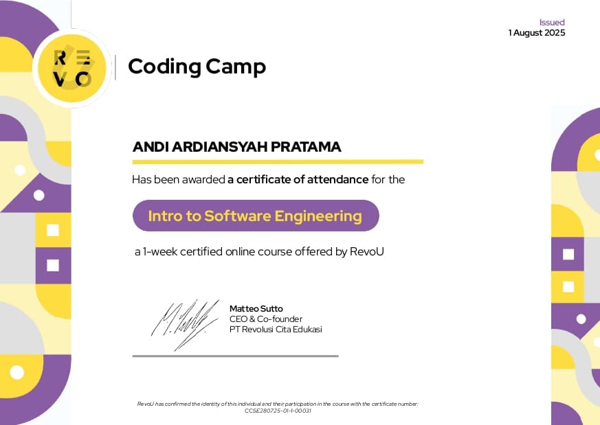 My Certificate